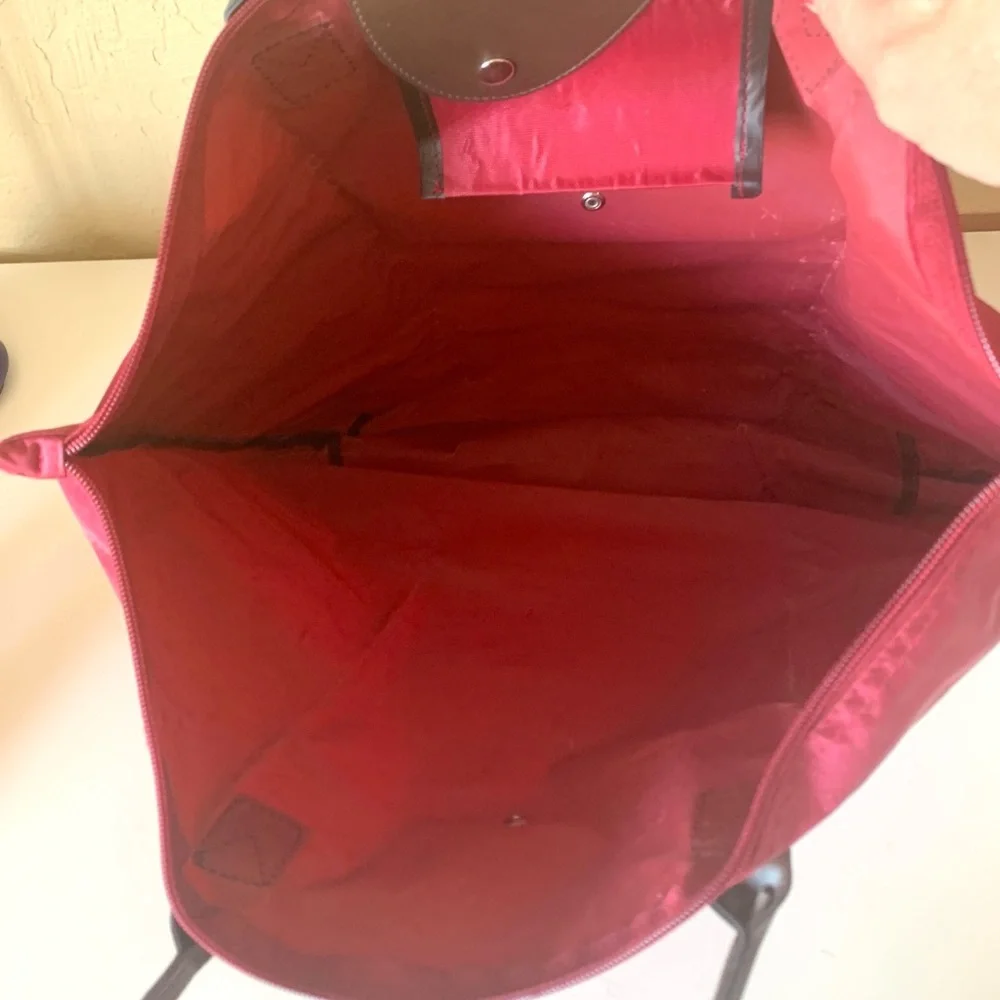 Cranberry Vinyl Totebag